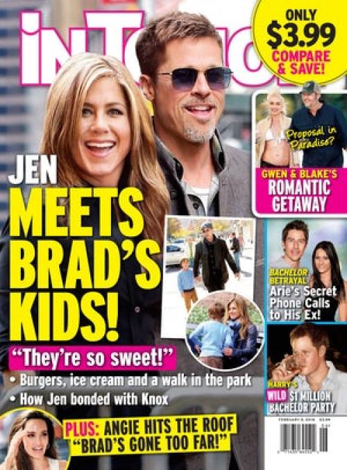 Una fotograf&iacute;a muestra a Jennifer Aniston con el hijo de Bradd Pitt y Angelina Jolie de nombre Knox de nueve a&ntilde;os. (Foto: In Touch Weekly)