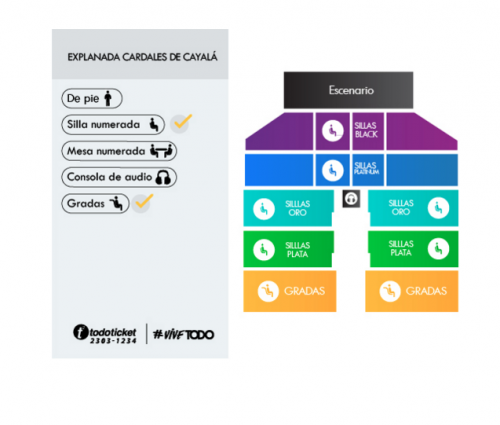 Explanada Cardales de Cayal&aacute;, lugar del concierto. (Foto: captura de pantalla) 