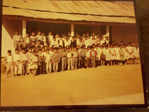 Este grupo de ni&ntilde;os fue de los primeros beneficiados por los programas de escuelas saludables. (Foto: Embajada de Estados Unidos)