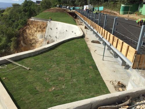 La fundición con concreto se llevará a cabo este domingo. (Foto: Municipalidad de Mixco) 