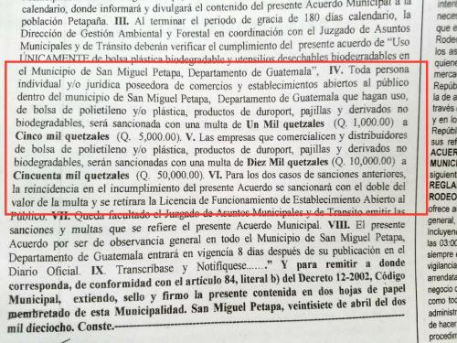 En el acuerdo publicado en el Diario Oficial se establecen las multas para quienes irrespeten la prohibici&oacute;n. (Foto: Soy502)