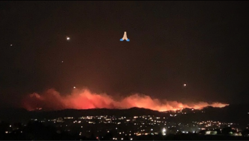 Las llaman consumieron gran parte de California. (Foto: Kim Kardashian) 