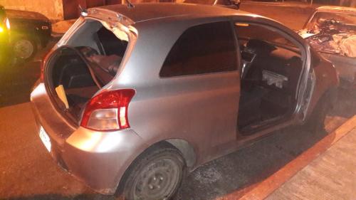 Así fue ubicado el vehículo por la PNC. (Foto: captura de Twitter) 