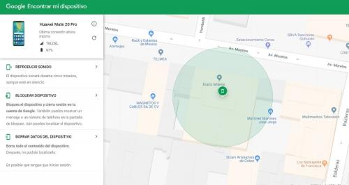 Así luce la página de Google para buscar tu celular (Foto: Milenio)