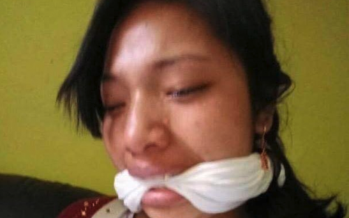 Así envíaba las fotos a sus familiares la supuesta víctima. (Foto: PNC) 