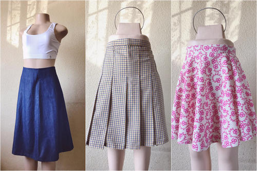 Estas son las faldas que Lorena Segura hace. (Fotos: Lorena Segura) 