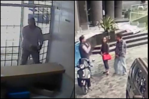 El hombre utiliza la camisa afuera y podría incluso llevar los mismos zapatos identificados por el color. (Foto: captura de pantalla) 