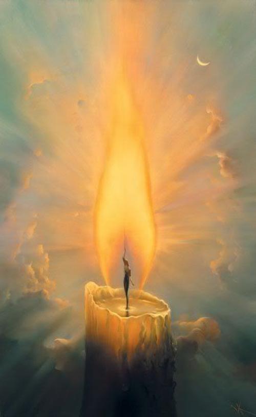 Esta se la pintura que el artista Vladimir Kush afirma que imit&oacute; el video de la artista. (Foto: Pintura de Vladimir Kush) 