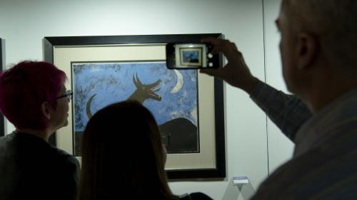 "Perro de Luna" es una de las piezas m&aacute;s reconocidas de Rufino Tamayo. (Foto: George Rojas/Soy502)