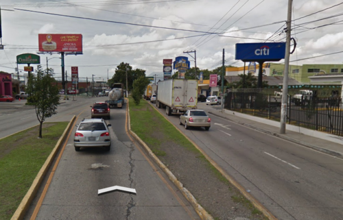 Así lucía el sector de la 35 calle y avenida Petapa antes de la construcción del paso a desnivel. (Foto: Google Earth)