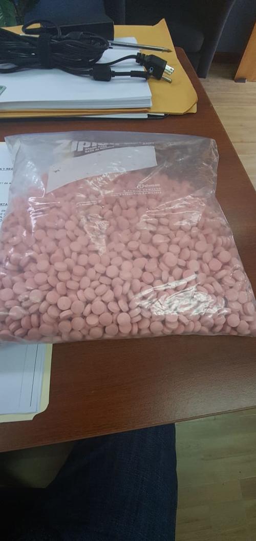 Una bolsa con pastillas de efedrina. (Foto: MP) 