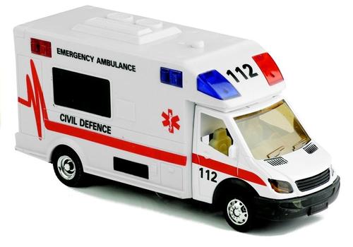La ambulancia contiene el número de emergencia en Reino Unido. 