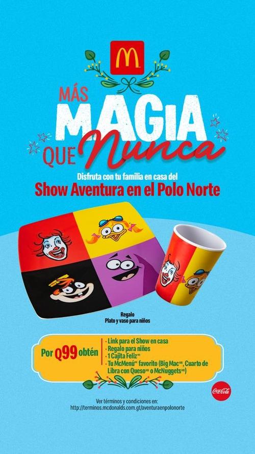 McDonald&rsquo;s, Cajita Feliz Navide&ntilde;a, Aventura en el Polo Norte, BigMac, show, &aacute;rboles de navidad, Guatemala, Soy502