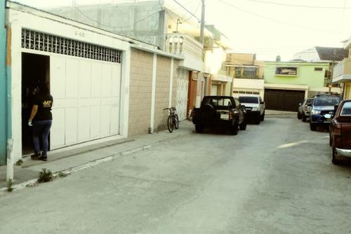 Así es el frente de la casa del residencial San Jacinto donde se localizó información relevante para la investigación. (Foto: MP) 