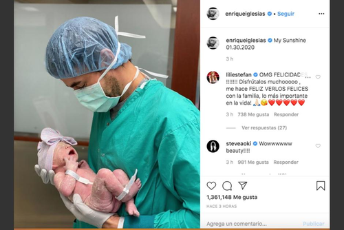 El cantante tambi&eacute;n comparti&oacute; el dulce momento. (Foto: Instagram)