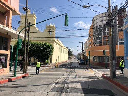 El levantamiento de datos permitir&aacute; generar un mapa en 3D para el estudio de los nuevos sem&aacute;foros que se instalar&aacute;n en la ciudad. (Foto: Muni Guate)