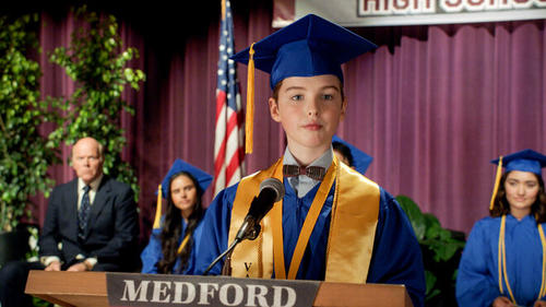 Sheldon reveló el nombre de su hijo mientras contaba cómo celebró su familia su graduación a los 11 años. (Foto: Oficial)