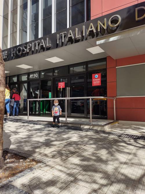 El día en que Miqueas salió del trasplante de médula. (Foto: Brian Alvarengo)