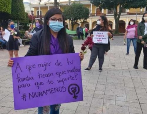 El fin de semana se realizaron manifestaciones pacíficas en contra de la violencia contra la mujer y en contra de los asesinatos. (Foto: Twitter Colectivo Nefelibata /Rudagt) 