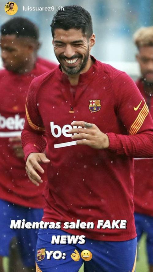 Este fue el mensaje que dejó Luis Suárez en sus Stories (Foto: Instagram)