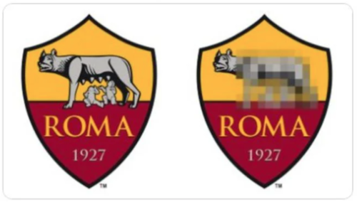 El escudo de Roma también fue censurado unos años atrás. (Foto: oficial)