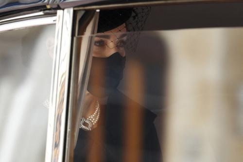 Kate Middleton, en el funeral del Duque de Edimburgo. (Foto: AFP)