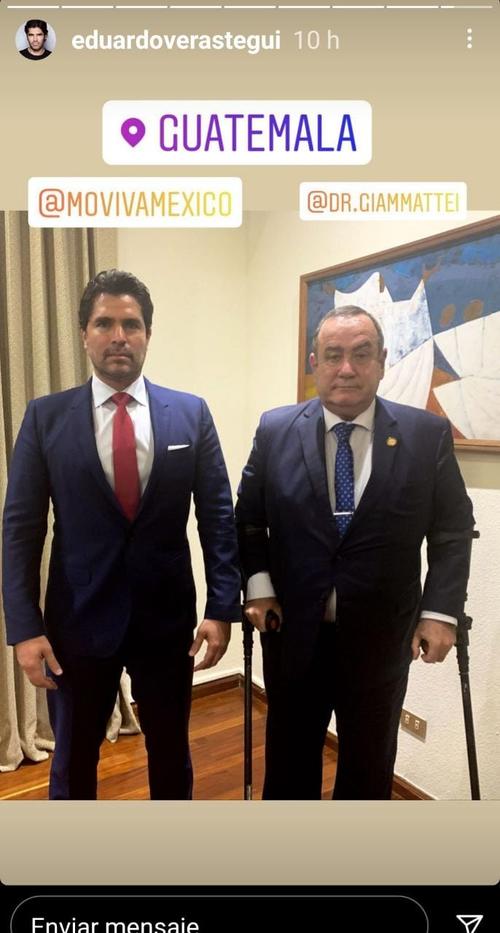 Eduardo Verástegui, Alejandro Giammattei