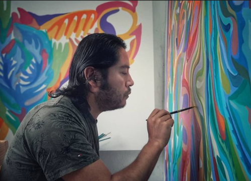 El artista guatemalteco Marlos Barrios es el autor de la obra "Estación Transparente del Deseo". (Foto: Instagram)