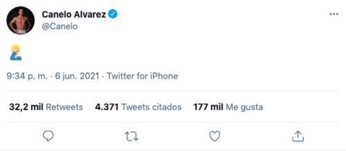 tuit de Canelo Álvarez