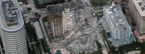 Edificio 12 pisos, Miami, antes y después, colapso, fotos 