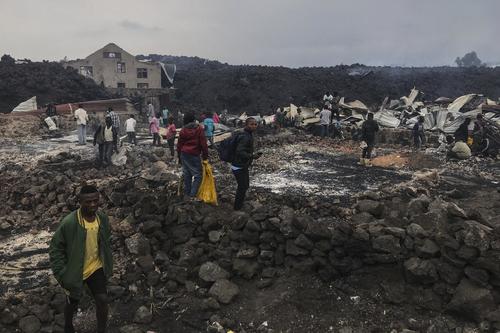 desastres en el Congo por volcán 