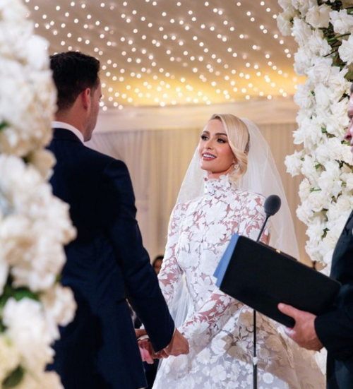 Paris Hilton en su boda. (Foto: Instagram)
