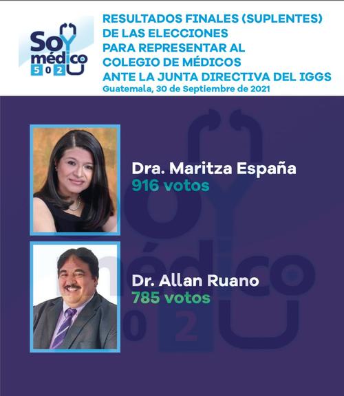 Maritza España obtuvo la mayoría de votos para ser la representante suplente. 