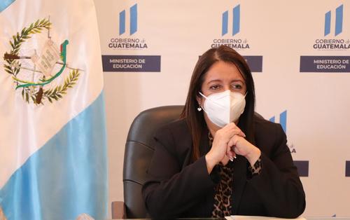 La Ministra de Educación indicó que necesitan el dictamen del Ministerio de Salud para evaluaciones presenciales. (Foto: gobierno de Guatemala)