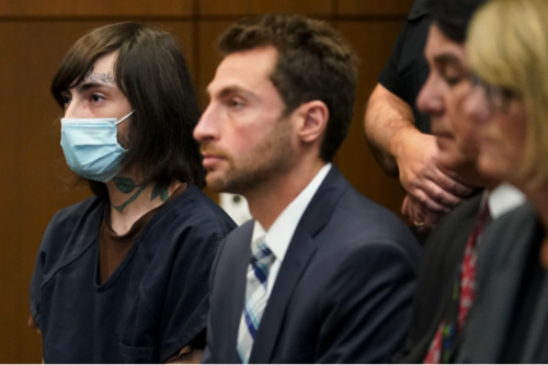 Robert Crimo se mostró enfocado durante la audiencia del miércoles. (Foto: New York Post)