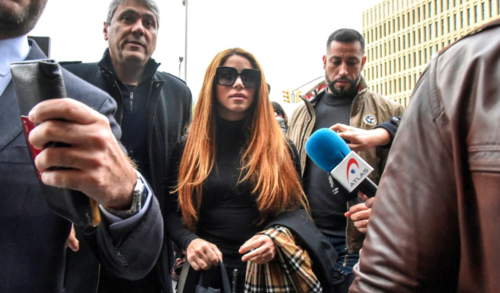 Shakira a su llegada al juzgado. (Foto: Europa Press)