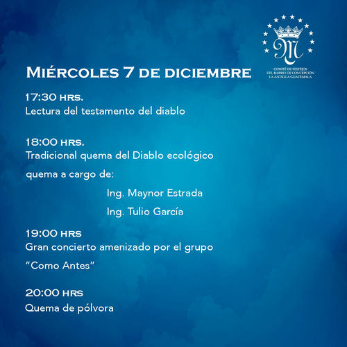 Actividades del 07 de diciembre. (Foto: Comit&eacute; Barrio La Concepci&oacute;n)