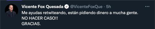 vicente fox, whatsapp, hackean cuenta