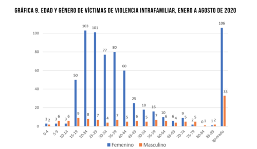 Violencia intrafamiliar por género. (Gráfica: Diálogos)