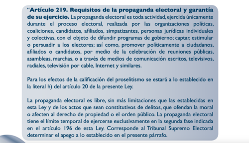 Artículo 2019 de la LEPP (Foto: captura de pantalla)
