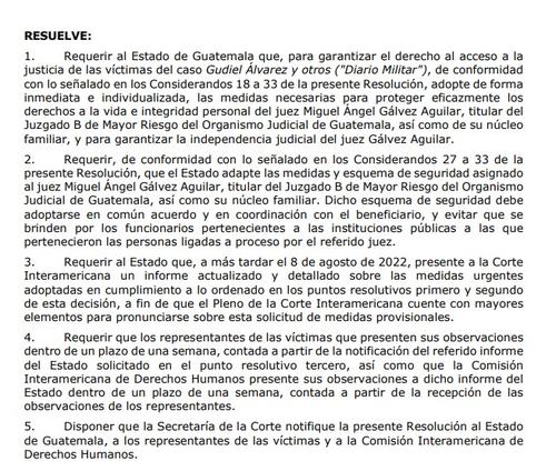 Resoluci&oacute;n de la CIDH. (Foto: captura de pantalla)
