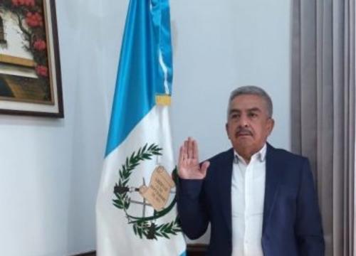 Cesar Augusto Rodas Alvarez cuando fue nombrado gobernador de El Progreso. (Foto: Gobierno de Guatemala)