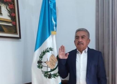 Cesar Augusto Rodas Alvarez cuando fue nombrado gobernador de El Progreso. (Foto: Gobierno de Guatemala)
