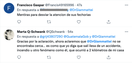 atentado, alejandro giammattei, redes sociales