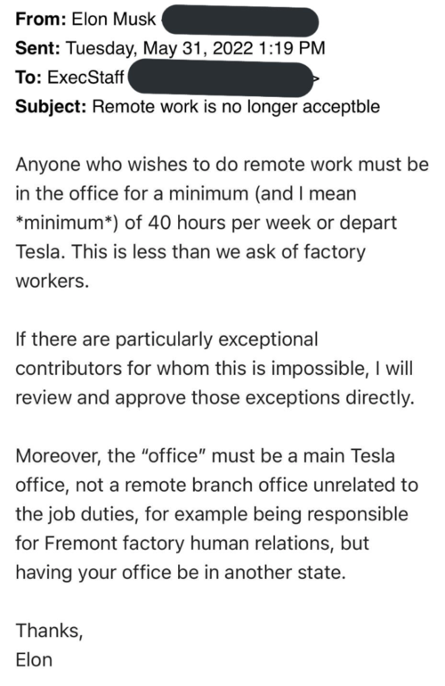 La informaci&oacute;n de un correo electr&oacute;nico enviado por Musk a sus empleados, fue filtrada en los &uacute;ltimos d&iacute;as. (Foto: Twitter)