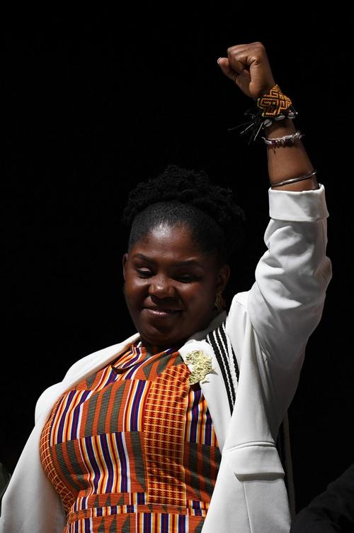 Francia M&aacute;rquez celebr&oacute; la victoria obtenida en las elecciones. (Foto: AFP)