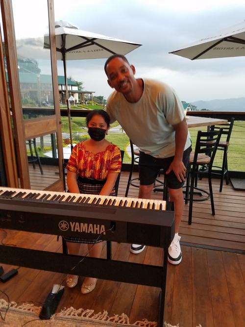 La guatemalteca pasó un grato momento con Will Smith. (Foto: Yahaira Tubac)
