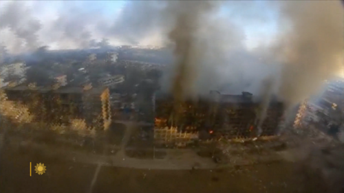 La ciudad de Mairupol ha sido bombardeada. (Foto: captura de pantalla)