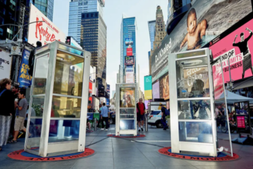 Las cabinas telefónicas fueron un ícono en la ciudad de Nueva York. (Foto: The New York Times)