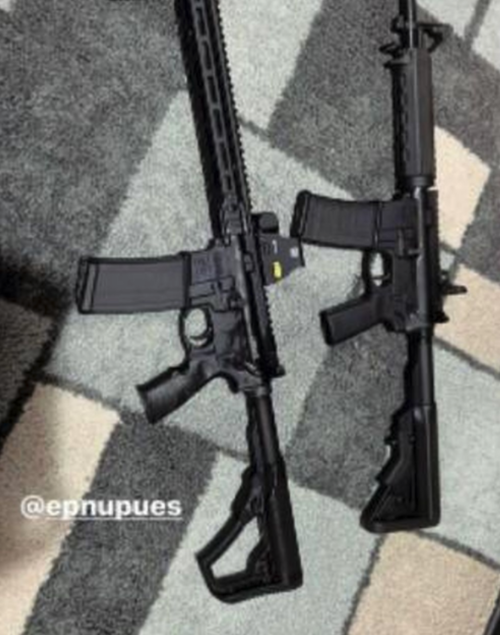 Salvador Ramos se "regaló" dos armas por su cumpleaños, mostrándolas en sus redes sociales. (Foto: Instagram)